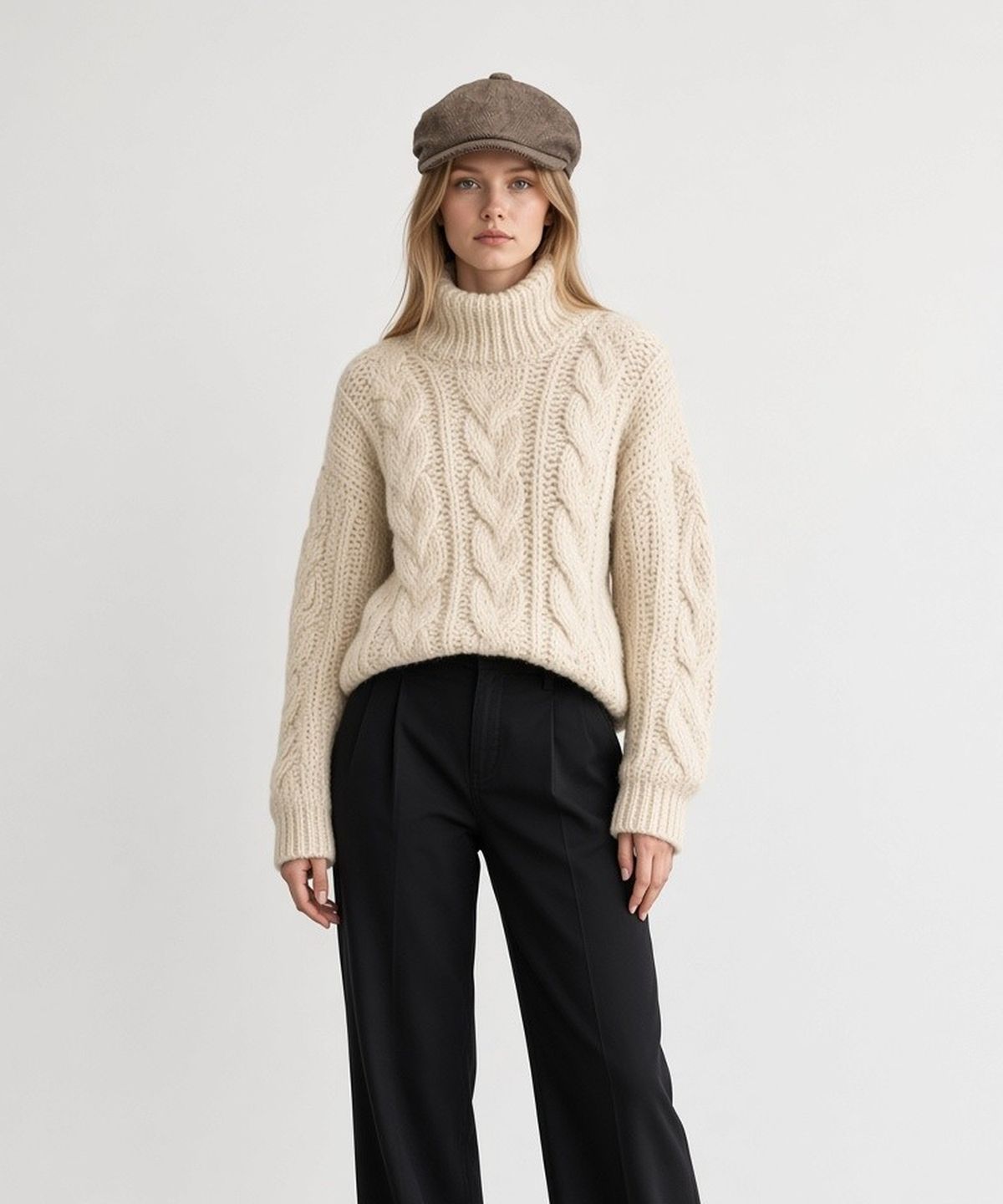유니버셜 케미스트리(UNIVERSAL CHEMISTRY) Herringbone Logo Brown Banding Huntingcap 헌팅캡