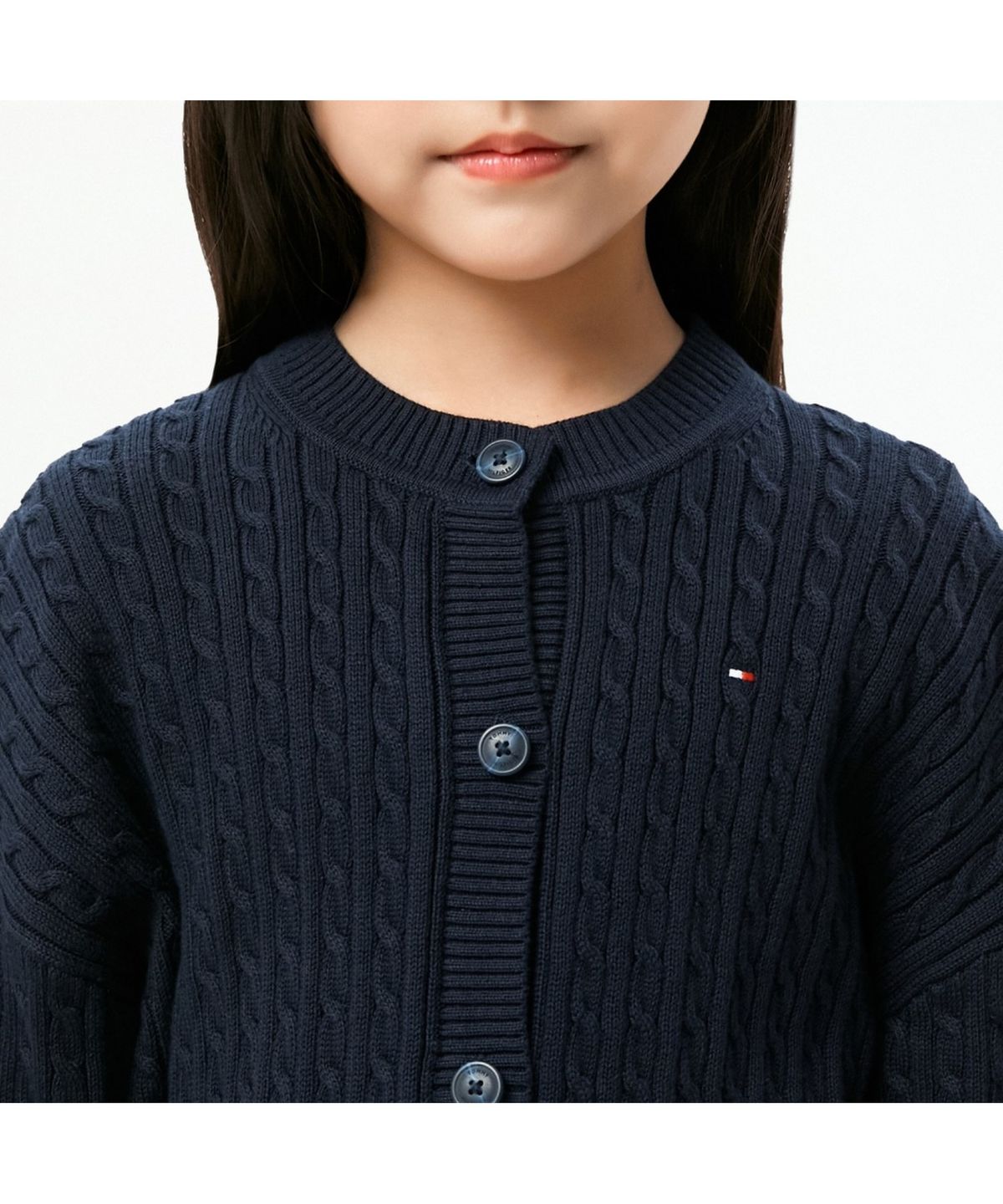 타미힐피거 키즈(TOMMY HILFIGER KIDS) 케이블 스트라이프 가디건