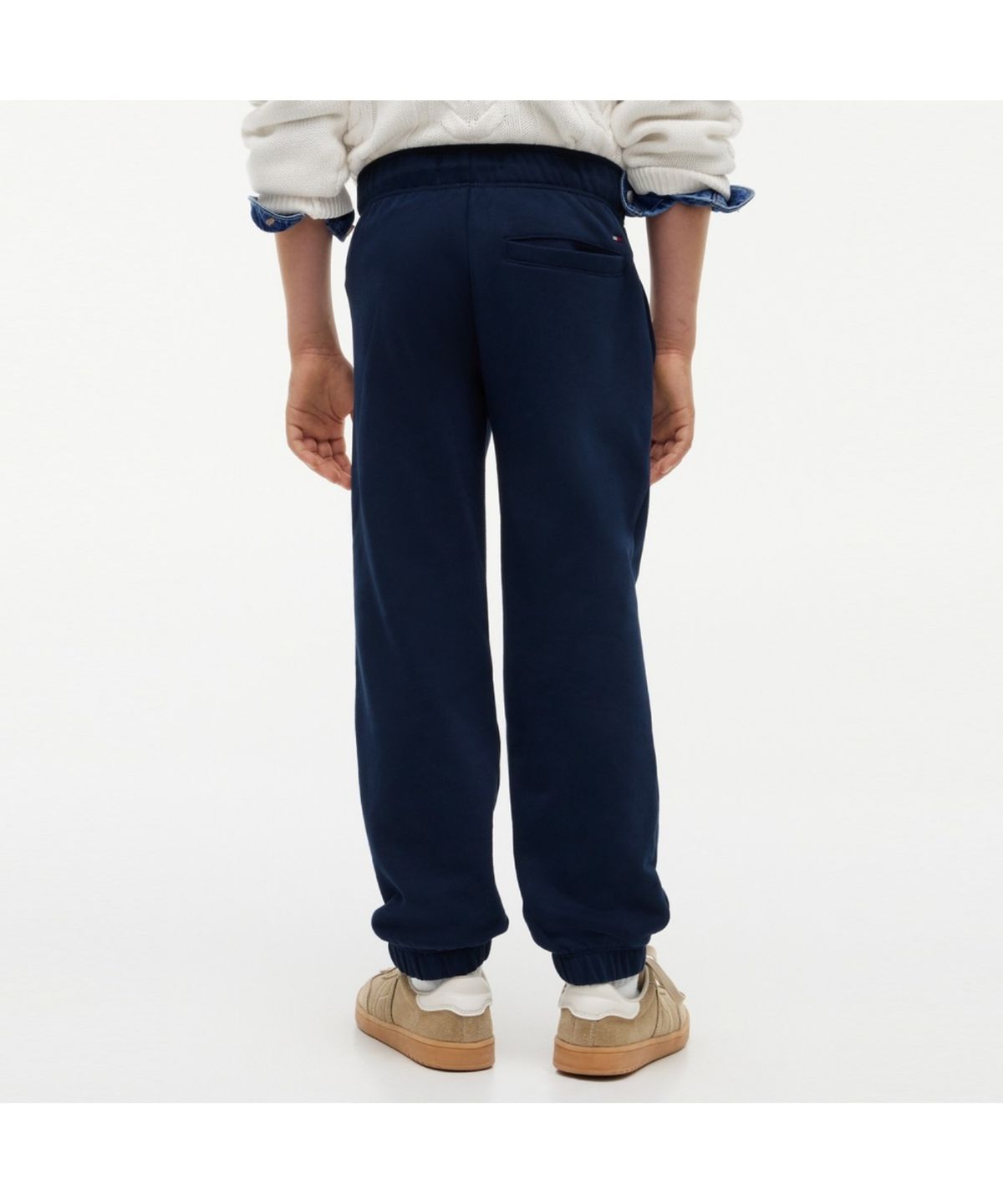 타미힐피거 키즈(TOMMY HILFIGER KIDS) 플록 로고 테리 스웨트팬츠
