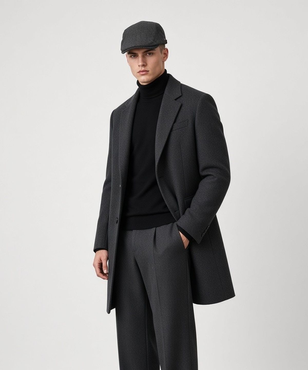 유니버셜 케미스트리(UNIVERSAL CHEMISTRY) Herringbone Logo Gray Banding Huntingcap 헌팅캡