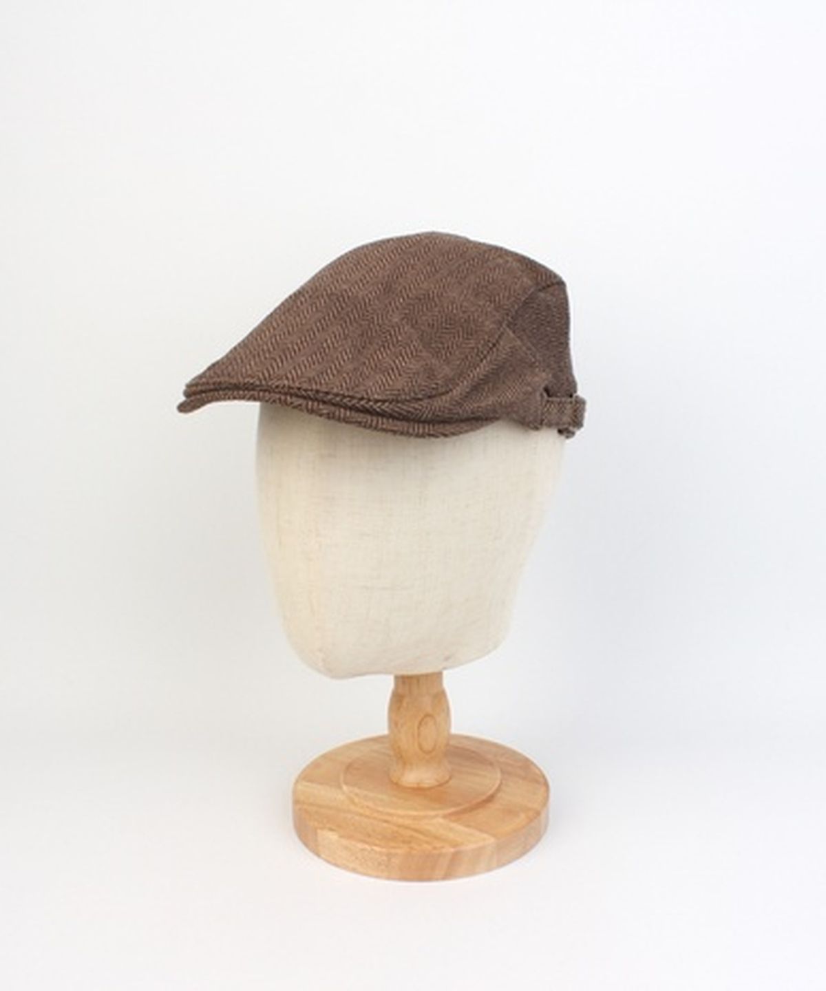 유니버셜 케미스트리(UNIVERSAL CHEMISTRY) Herringbone Beige Sidebelt Huntingcap 헌팅캡
