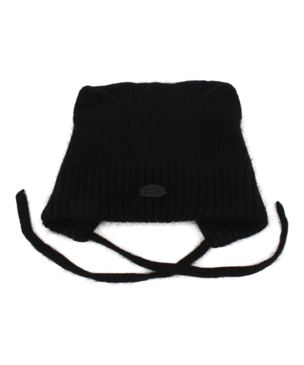 유니버셜 케미스트리(UNIVERSAL CHEMISTRY) Soft Wool Cat Black Bonnet Hat 고양이모자
