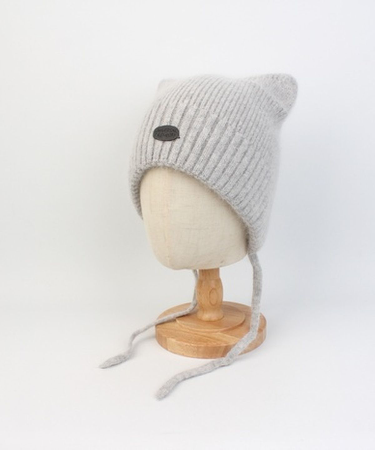 유니버셜 케미스트리(UNIVERSAL CHEMISTRY) Soft Wool Cat Gray Bonnet Hat 고양이모자