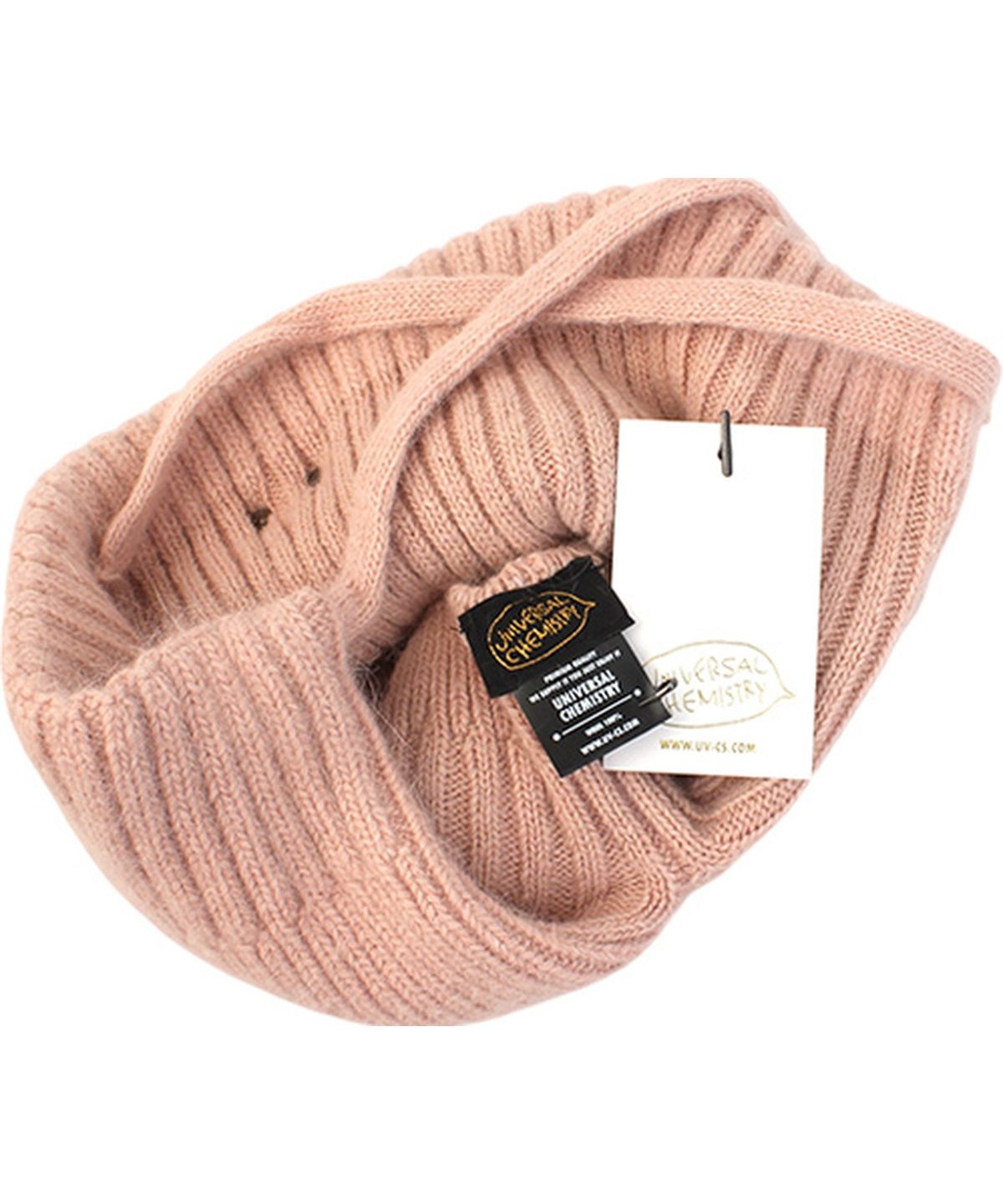 유니버셜 케미스트리(UNIVERSAL CHEMISTRY) Soft Wool Cat Pink Bonnet Hat 고양이모자