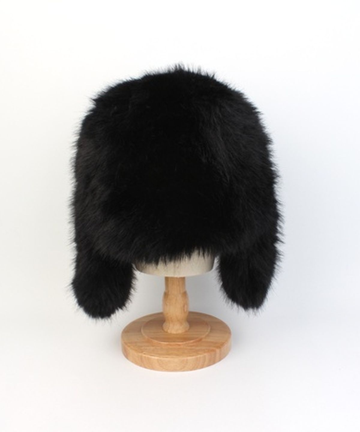 유니버셜 케미스트리(UNIVERSAL CHEMISTRY) Wild Fur Black Aviator Hat 귀달이모자