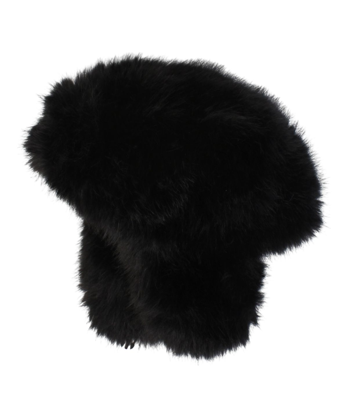유니버셜 케미스트리(UNIVERSAL CHEMISTRY) Wild Fur Black Aviator Hat 귀달이모자