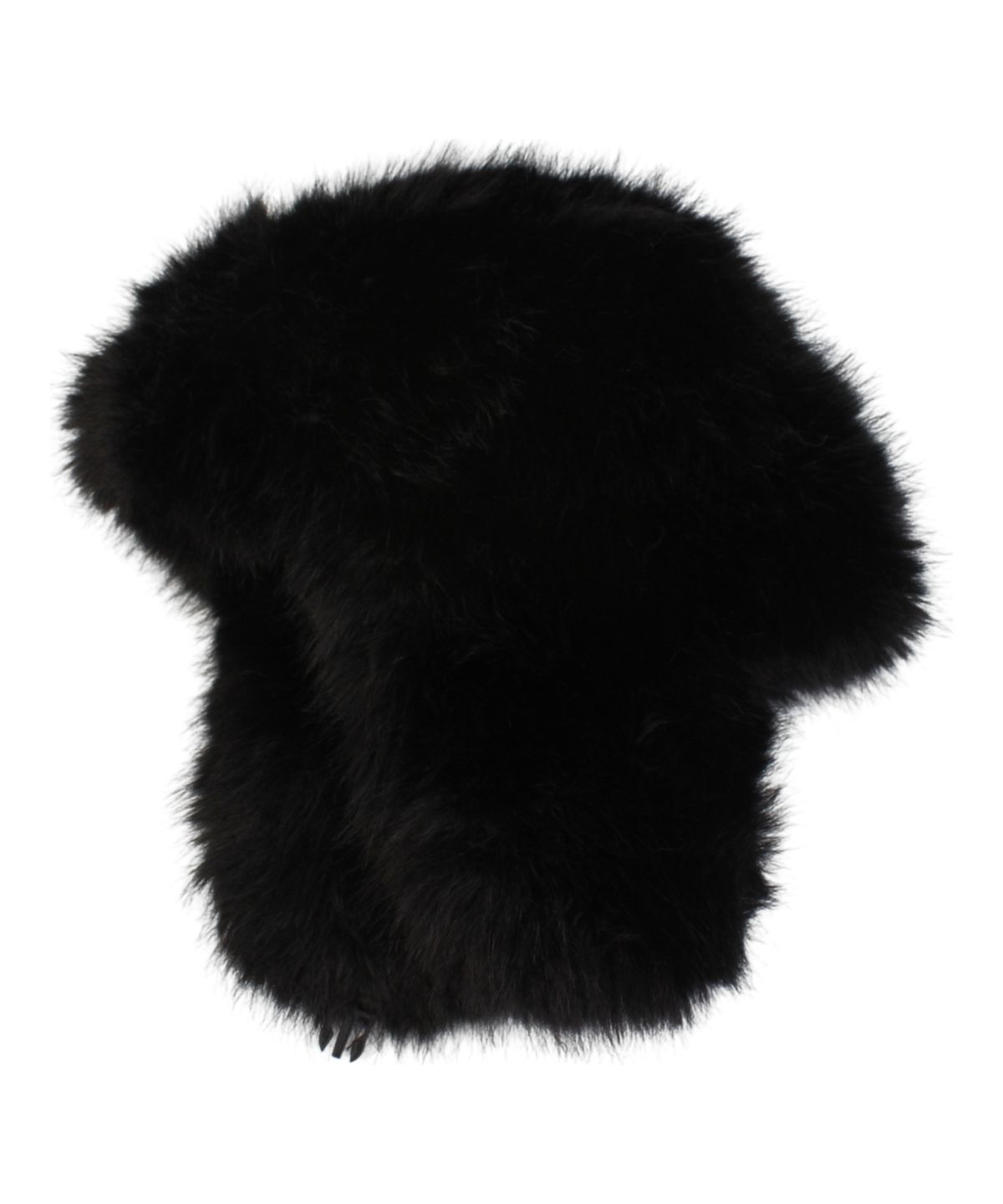 유니버셜 케미스트리(UNIVERSAL CHEMISTRY) Wild Fur Black Aviator Hat 귀달이모자