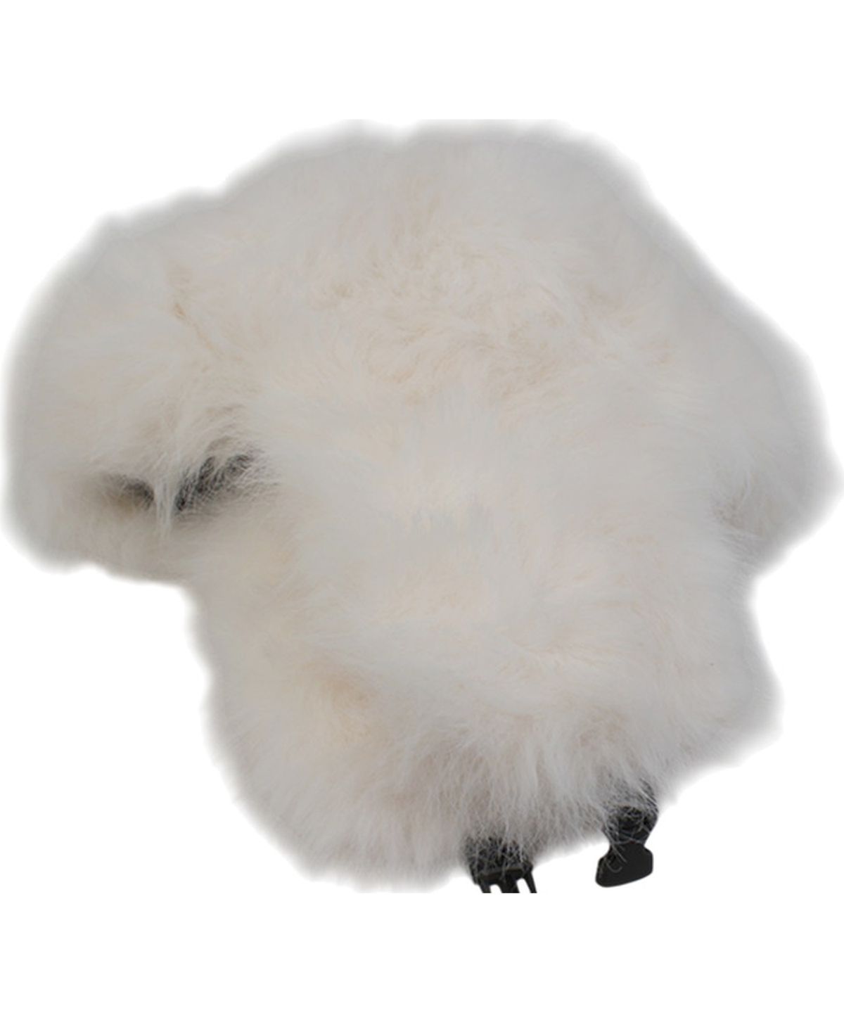 유니버셜 케미스트리(UNIVERSAL CHEMISTRY) Wild Fur White Aviator Hat 귀달이모자