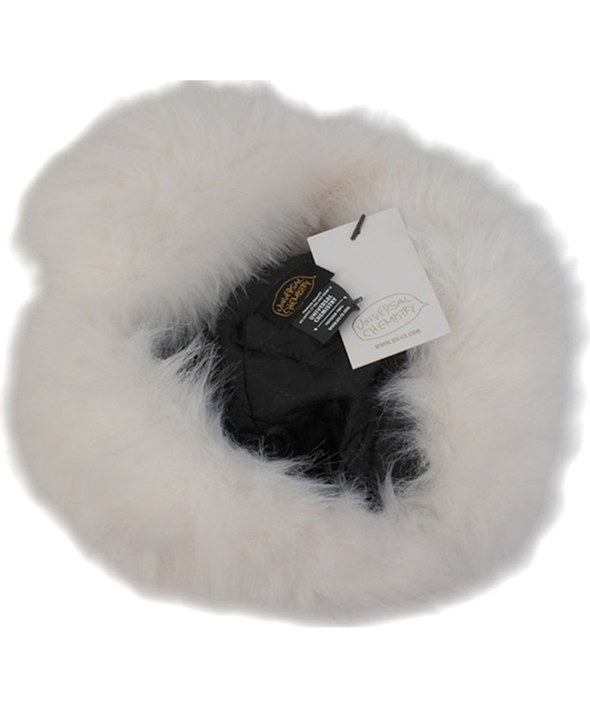 유니버셜 케미스트리(UNIVERSAL CHEMISTRY) Wild Fur White Aviator Hat 귀달이모자