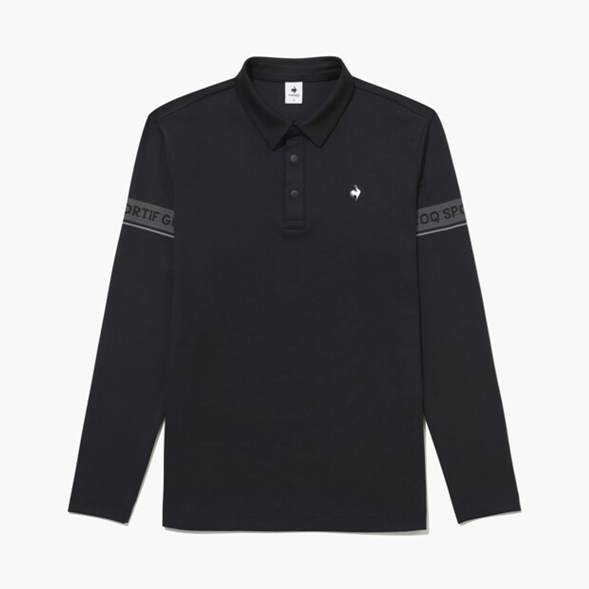 르꼬끄 골프(LECOQ GOLF) 남성 테크니컬 카라 긴팔 티셔츠 _BLCK GR321MTL91
