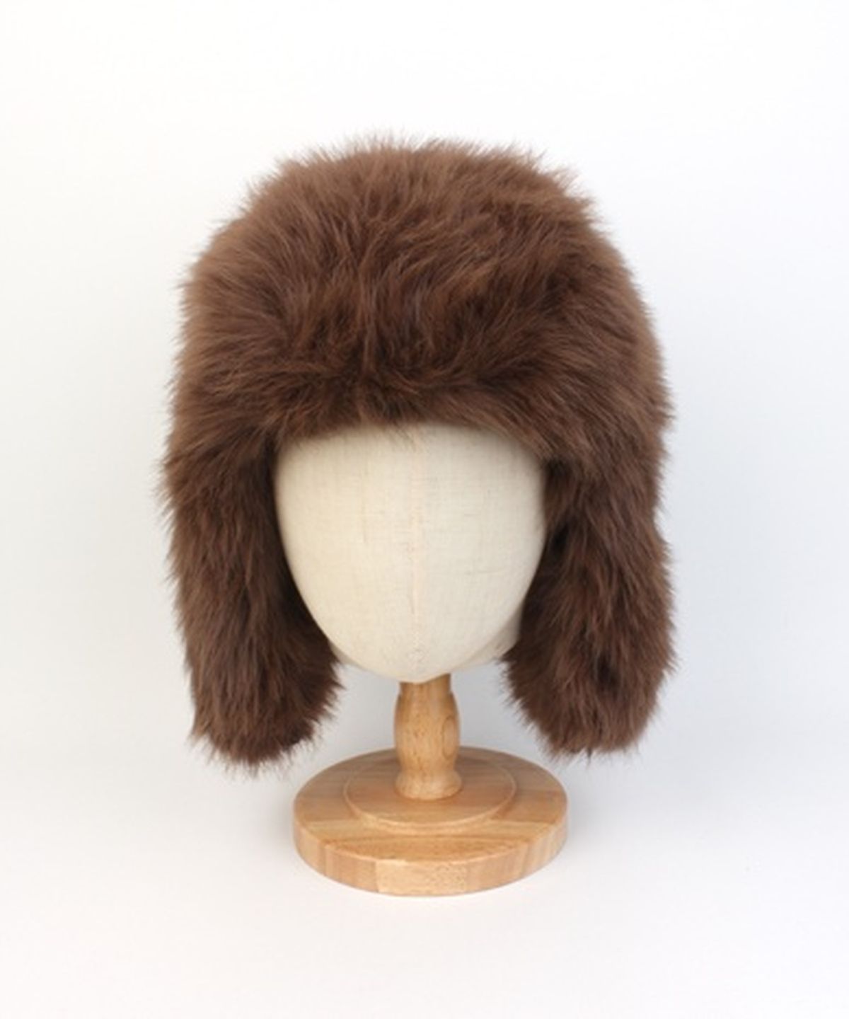 유니버셜 케미스트리(UNIVERSAL CHEMISTRY) Wild Fur Brown Aviator Hat 귀달이모자