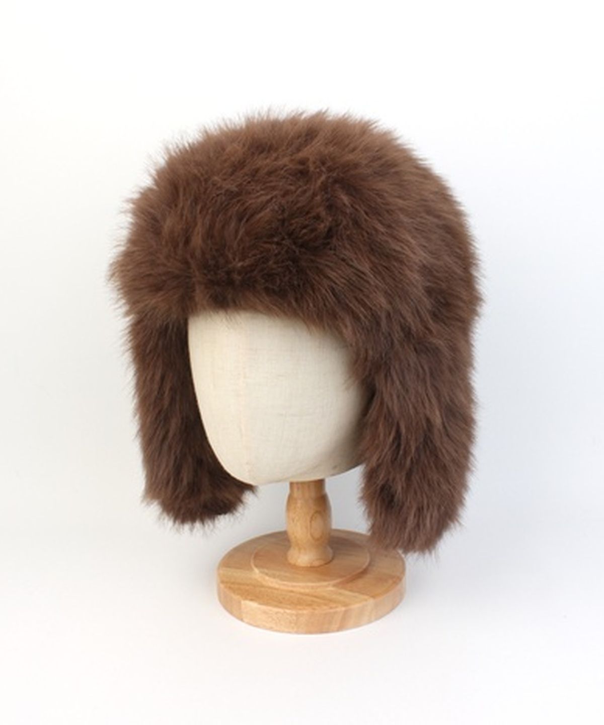 유니버셜 케미스트리(UNIVERSAL CHEMISTRY) Wild Fur Brown Aviator Hat 귀달이모자