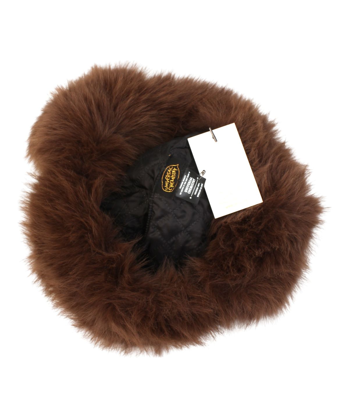 유니버셜 케미스트리(UNIVERSAL CHEMISTRY) Wild Fur Brown Aviator Hat 귀달이모자