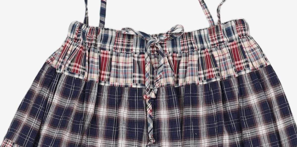 뚜오미오(TUOMIO) 2-WAY PATCHWORK SKIRT 65