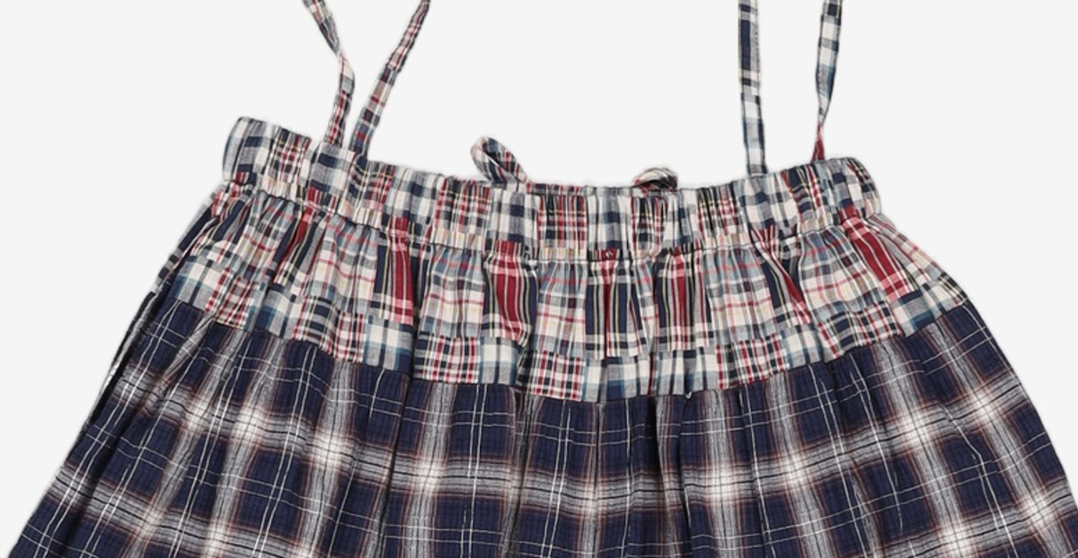 뚜오미오(TUOMIO) 2-WAY PATCHWORK SKIRT 65