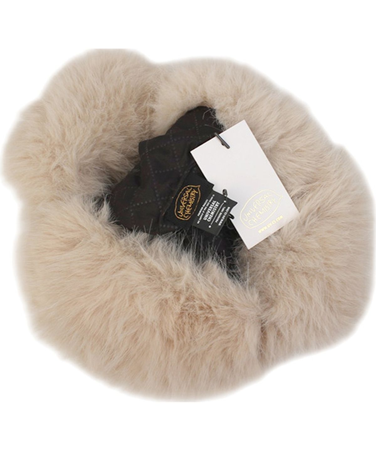 유니버셜 케미스트리(UNIVERSAL CHEMISTRY) Wild Fur Beige Aviator Hat 귀달이모자
