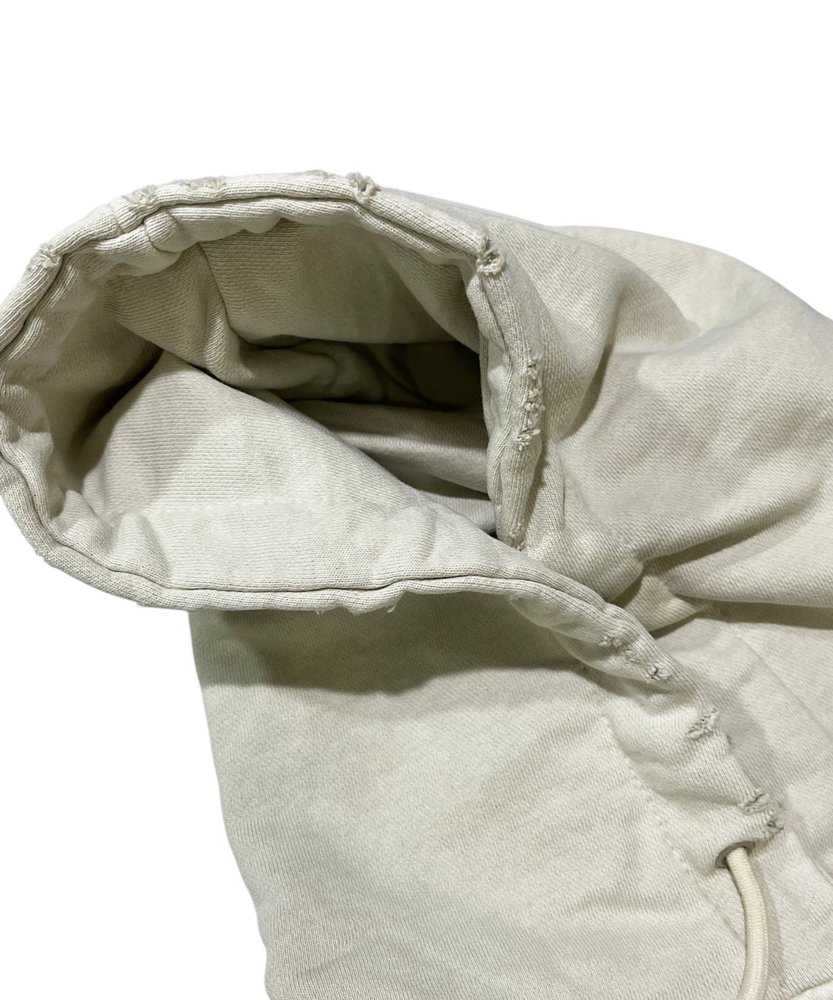 스케이터락(SK8ER ROCK) Sk8 Pigment Distressed Zip Hoodie (vintage ivory)