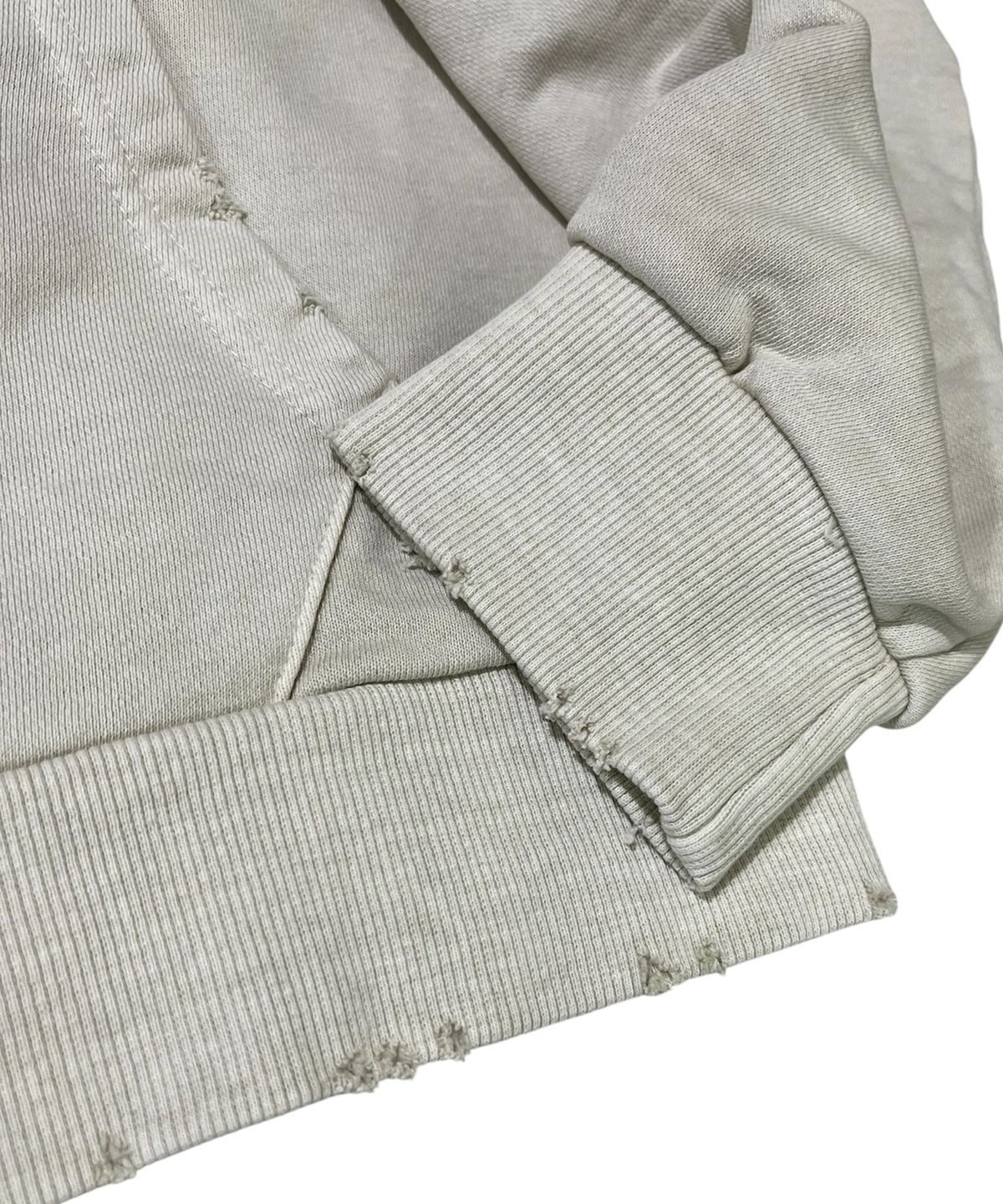 스케이터락(SK8ER ROCK) Sk8 Pigment Distressed Zip Hoodie (vintage ivory)