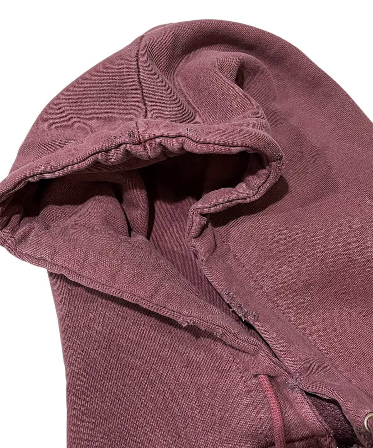 스케이터락(SK8ER ROCK) Sk8 Pigment Distressed Zip Hoodie (washed wine)