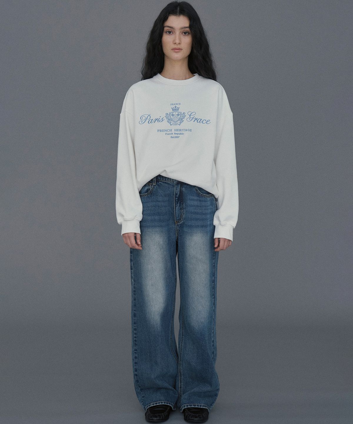 마롭(MALOUPE) 9147 올브러쉬 빈티지 데님 (미디움 인디고)