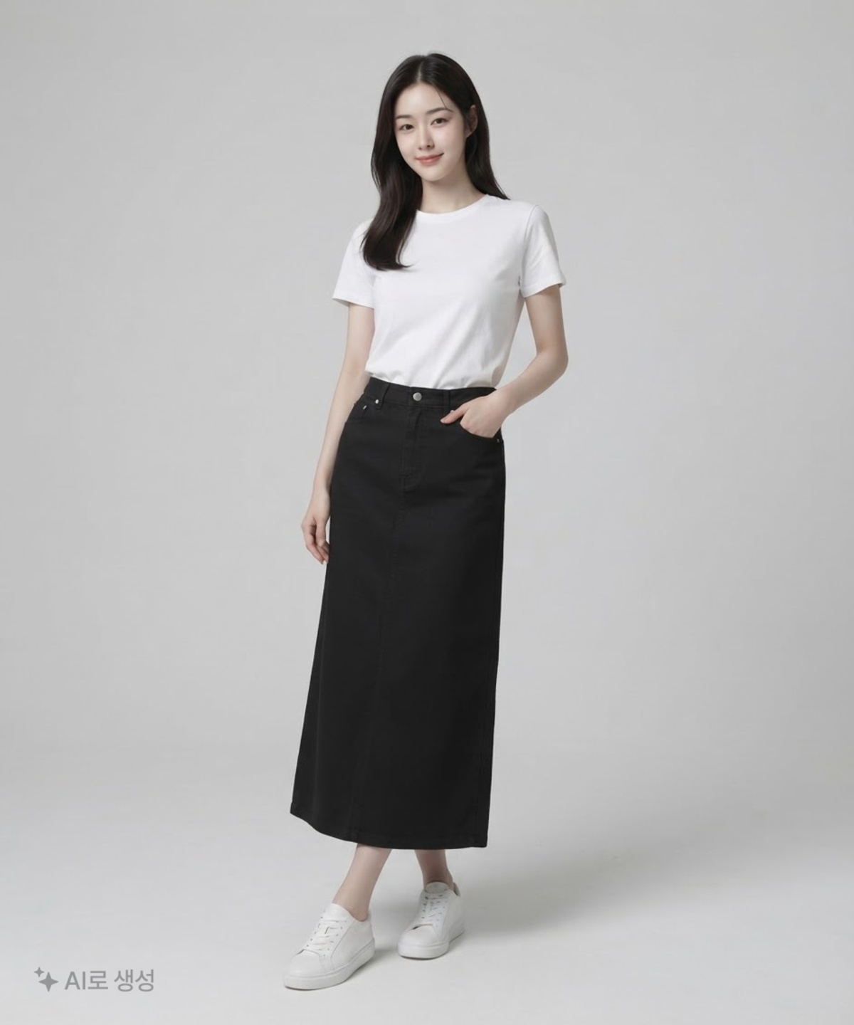 무신사 스탠다드(MUSINSA STANDARD) 롱스커트 L