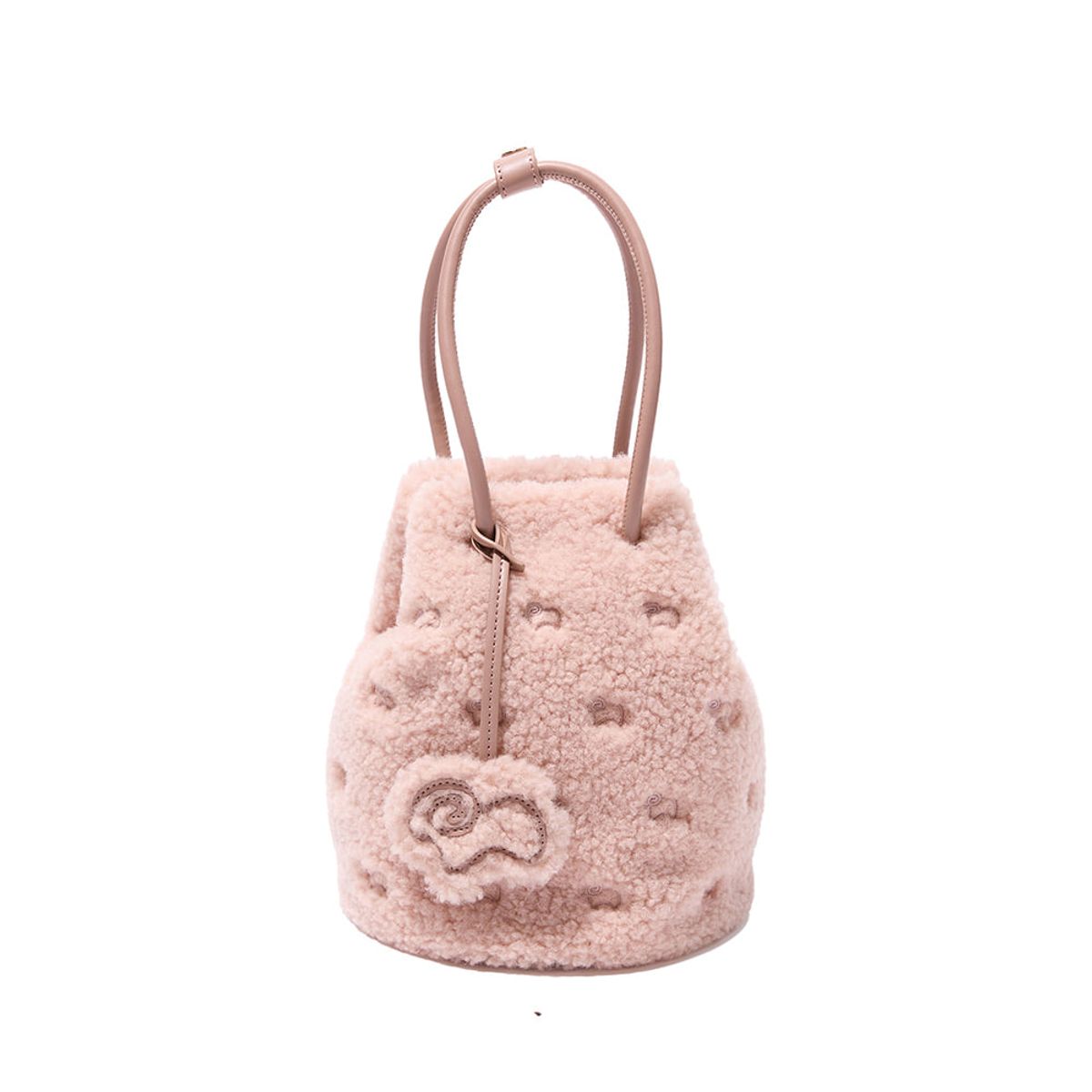 에버에이유(EVERAU) TEDDYCOZY BUCKET BAG(Pink)