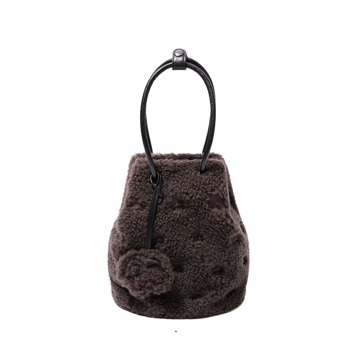 에버에이유(EVERAU) TEDDYCOZY BUCKET BAG(Grey)