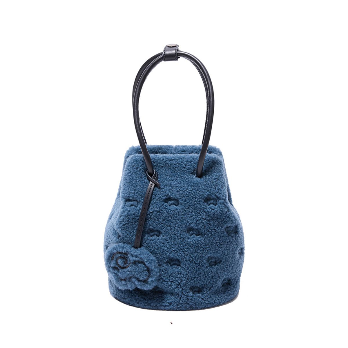 에버에이유(EVERAU) TEDDYCOZY BUCKET BAG(Blue)