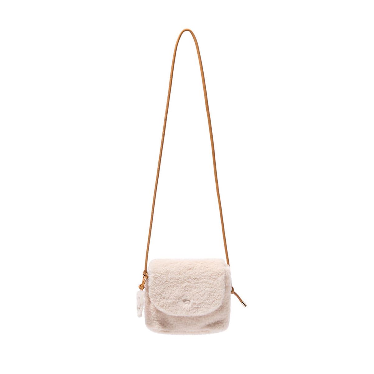 에버에이유(EVERAU) TEDDYCOZY CROSS BAG(Cream)