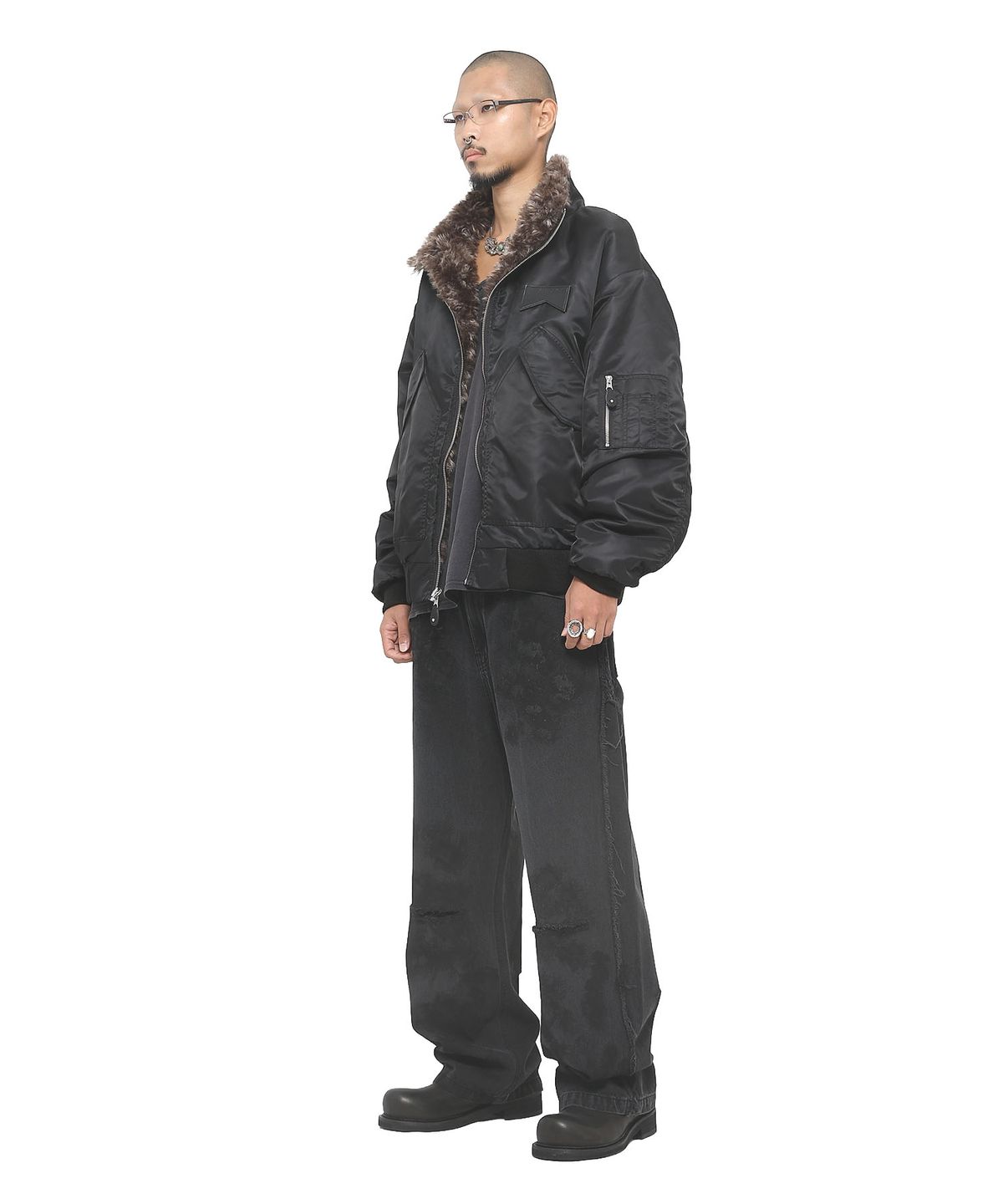 쿠테나이 케이브(KUTENAI CAVE) Fur reversible bomber