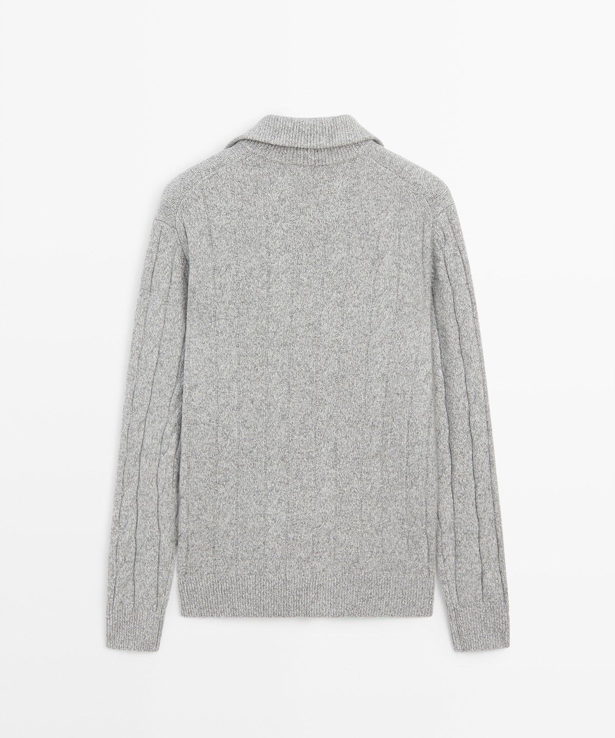 마시모두띠(MASSIMO DUTTI) 100% 울 케이블 니트 스웨터