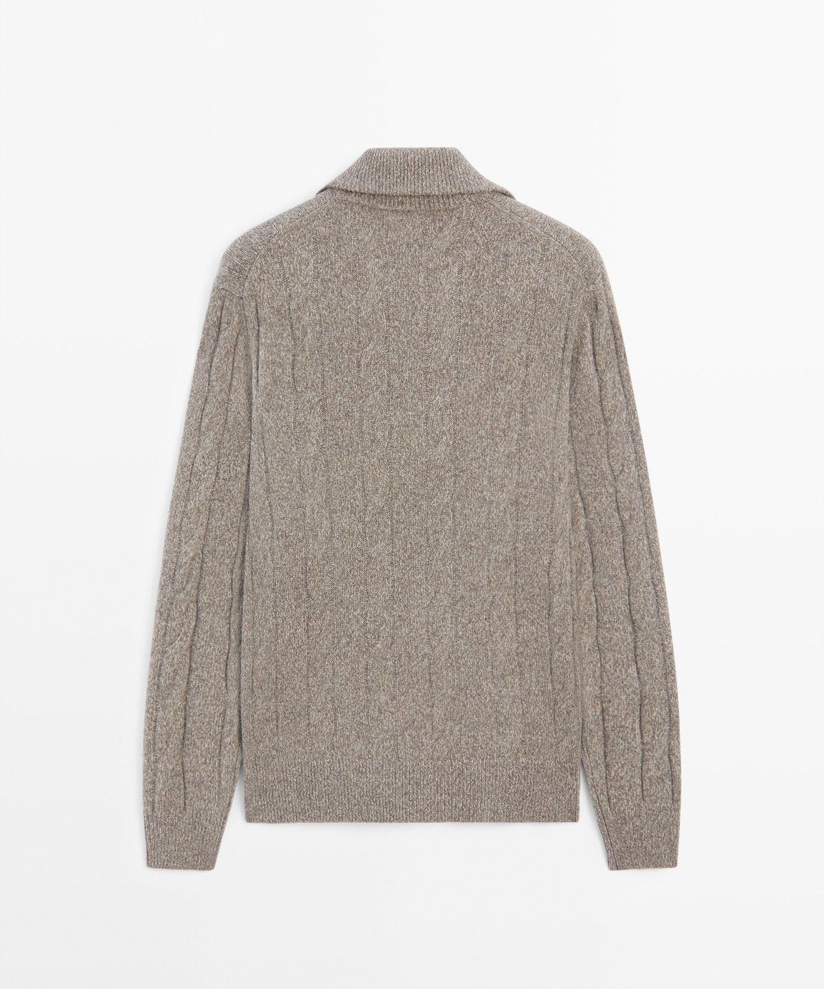 마시모두띠(MASSIMO DUTTI) 100% 울 케이블 니트 스웨터