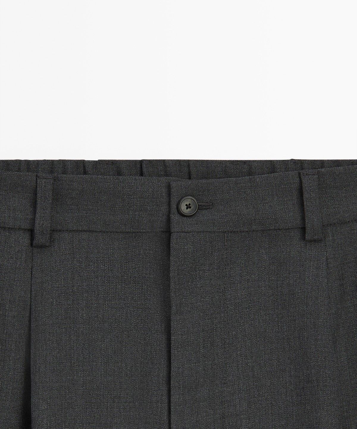 마시모두띠(MASSIMO DUTTI) 100% 쿨 울 릴랙스 핏 턱 팬츠
