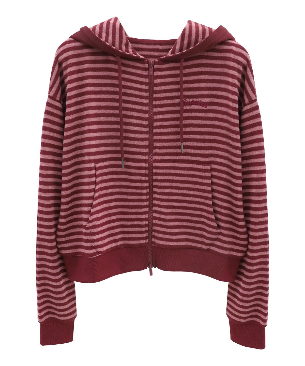 비바셔스(VIVACIOUS) Jours Stripe Hoody Zip-up_3COL
