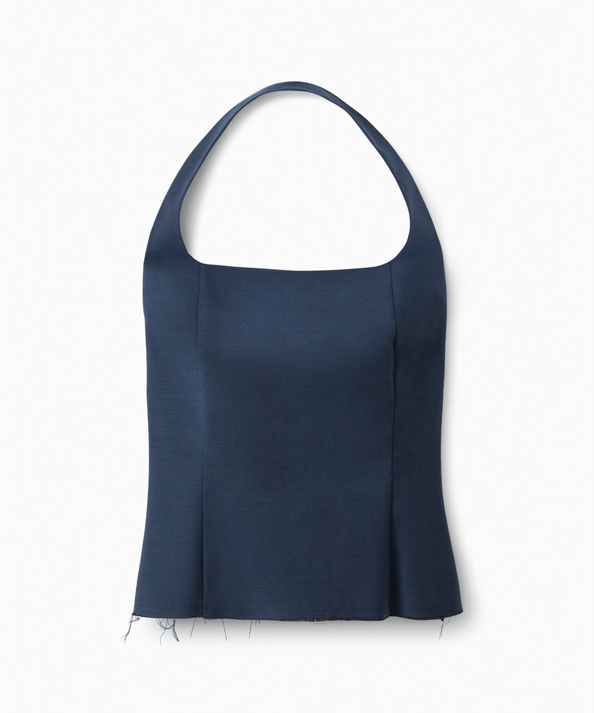 에스이오(s/e/o) WOOL HALTER TOP NAVY