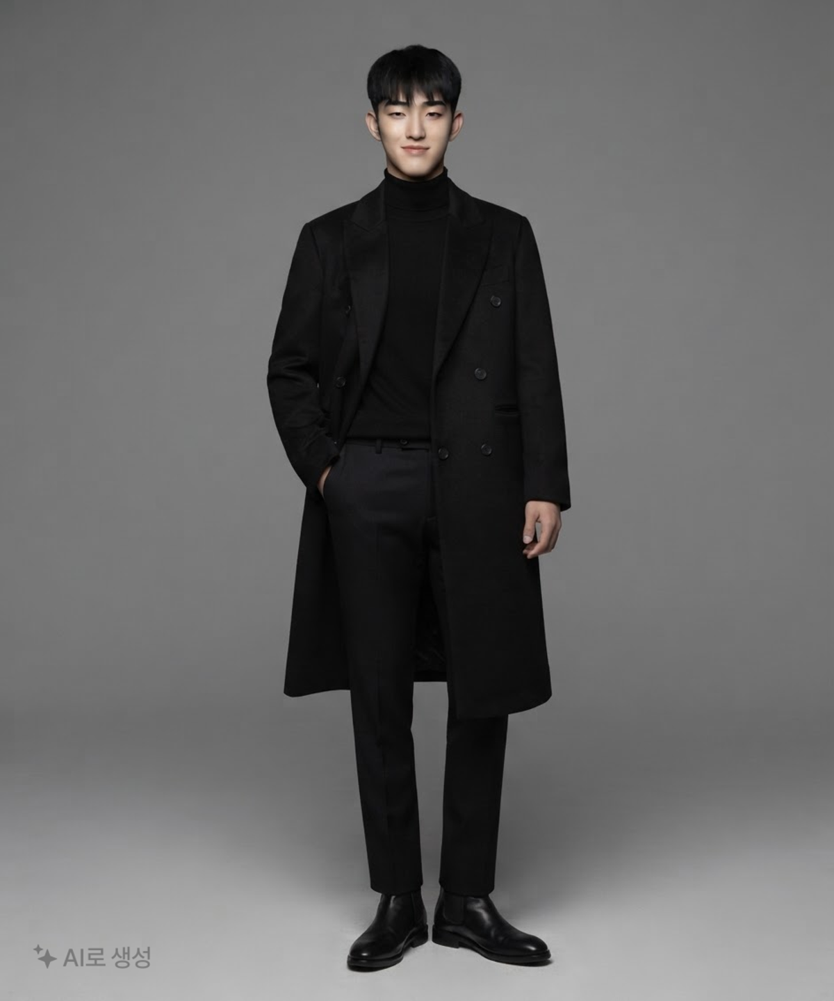 효지(HYOJI) 겨울 더블 코트 L