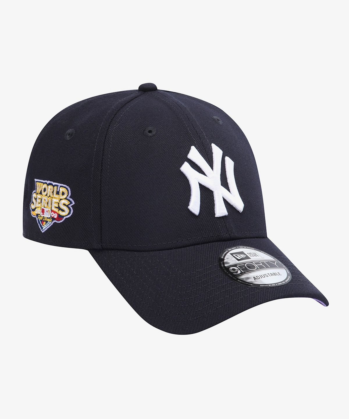 뉴에라(NEW ERA) MLB 뉴욕 양키스 월드 시리즈 패치 볼캡 네이비/퍼플 15411768