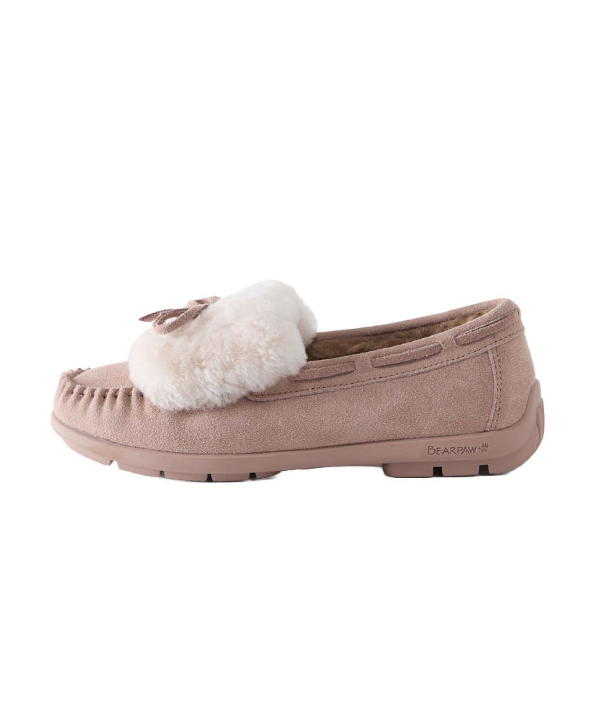 베어파우(BEARPAW) ESTELLE 양털모카신 핑크 베이지 (3990013SD-W)