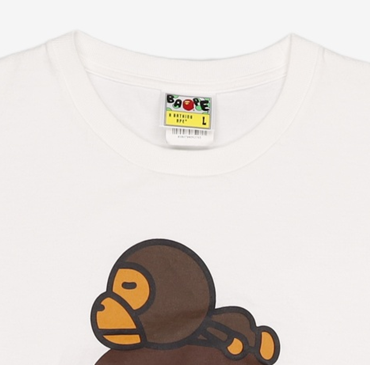 베이프(BAPE) 마일로 온 빅 에이프 티셔츠(M) WHITE L