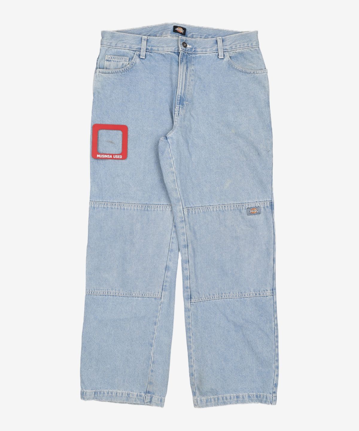 디키즈(DICKIES) 더블니 85283 루즈핏 데님팬츠 Light Denim W34/L32