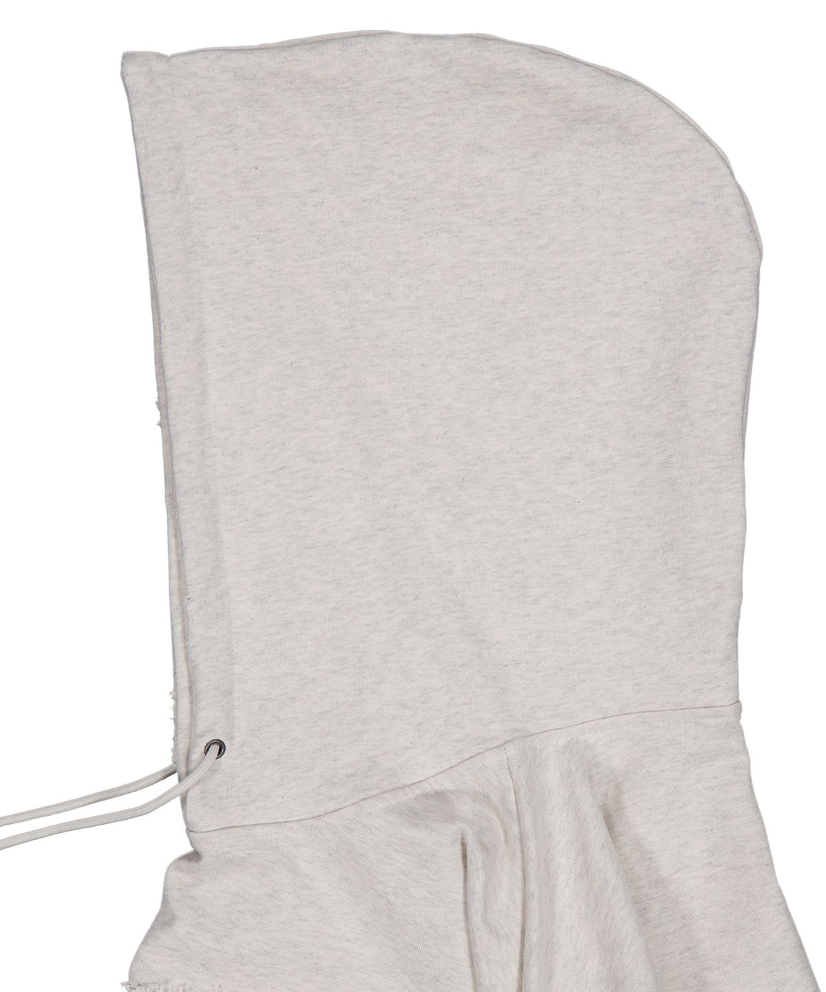몰트선셋(MOLTSUNSET) Fishnet Distressed Hoodie - Oatmeal