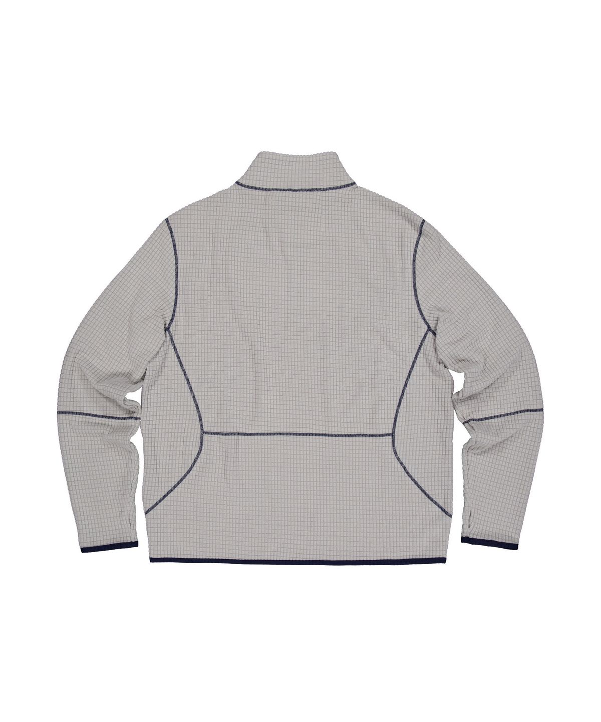 몰트선셋(MOLTSUNSET) Row Stitch Grid Quarter-Zip - Gray