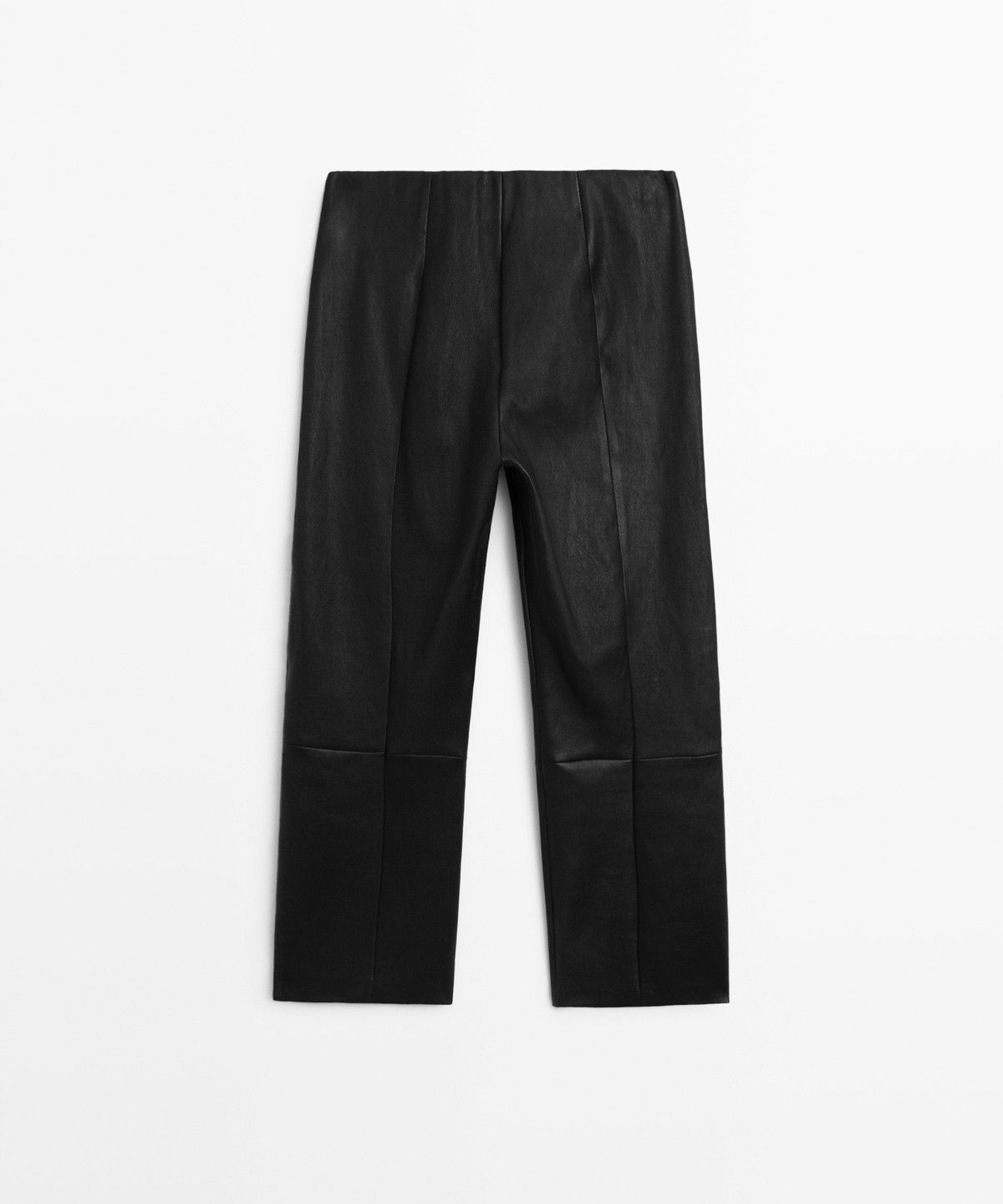 마시모두띠(MASSIMO DUTTI) 램스킨 카프리 팬츠
