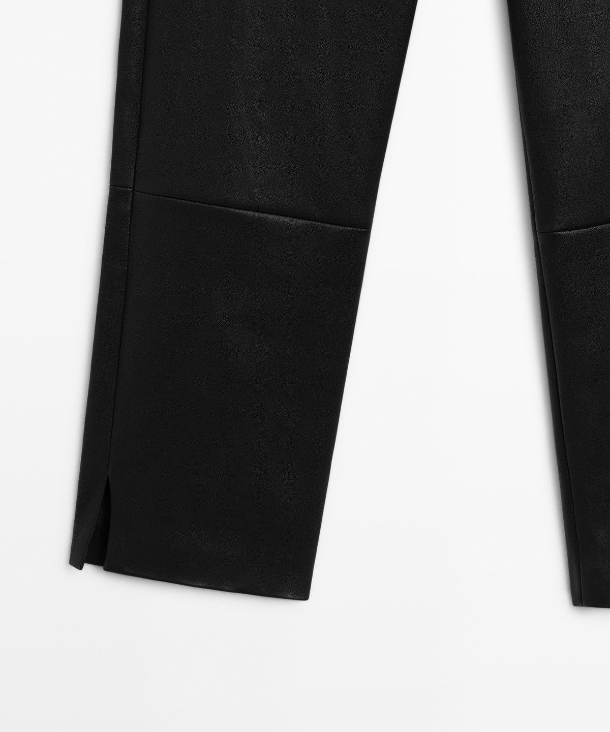 마시모두띠(MASSIMO DUTTI) 램스킨 카프리 팬츠