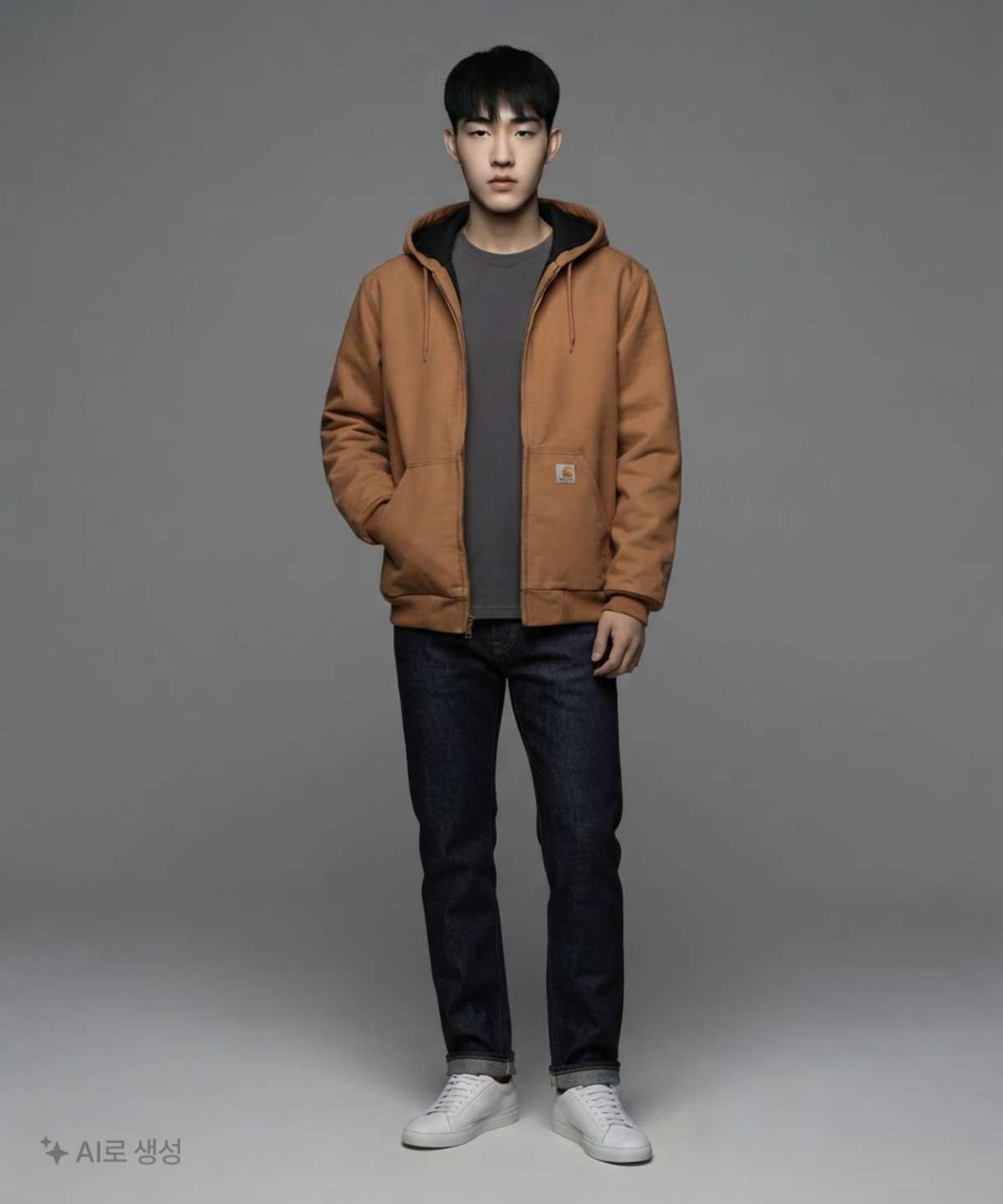 칼하트(CARHARTT) [100632] 러틀랜드 써멀후드집업 (브라운) M
