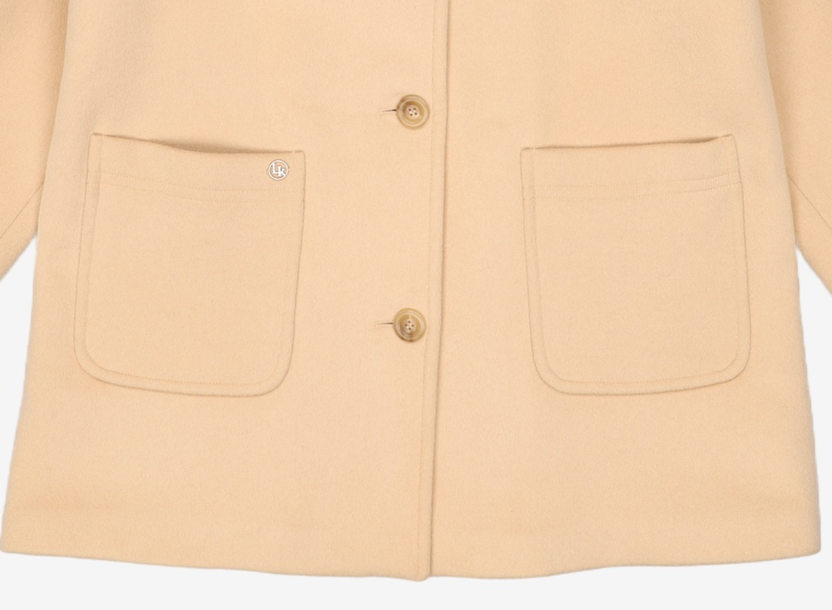 룩캐스트(LOOKAST) 버터 마리 하프 울 코트 / BUTTER MARY HALF WOOL COAT OS