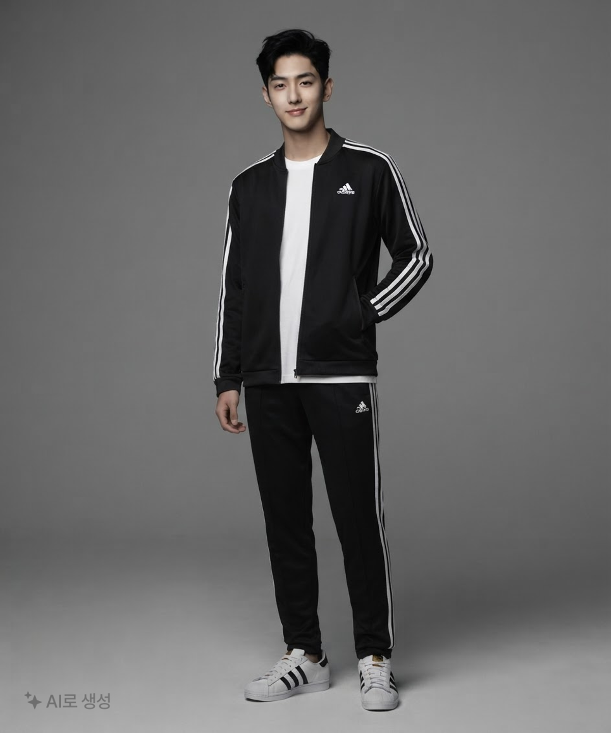 아디다스(ADIDAS) Essentials 3-Stripes Track Suit GM5534 S