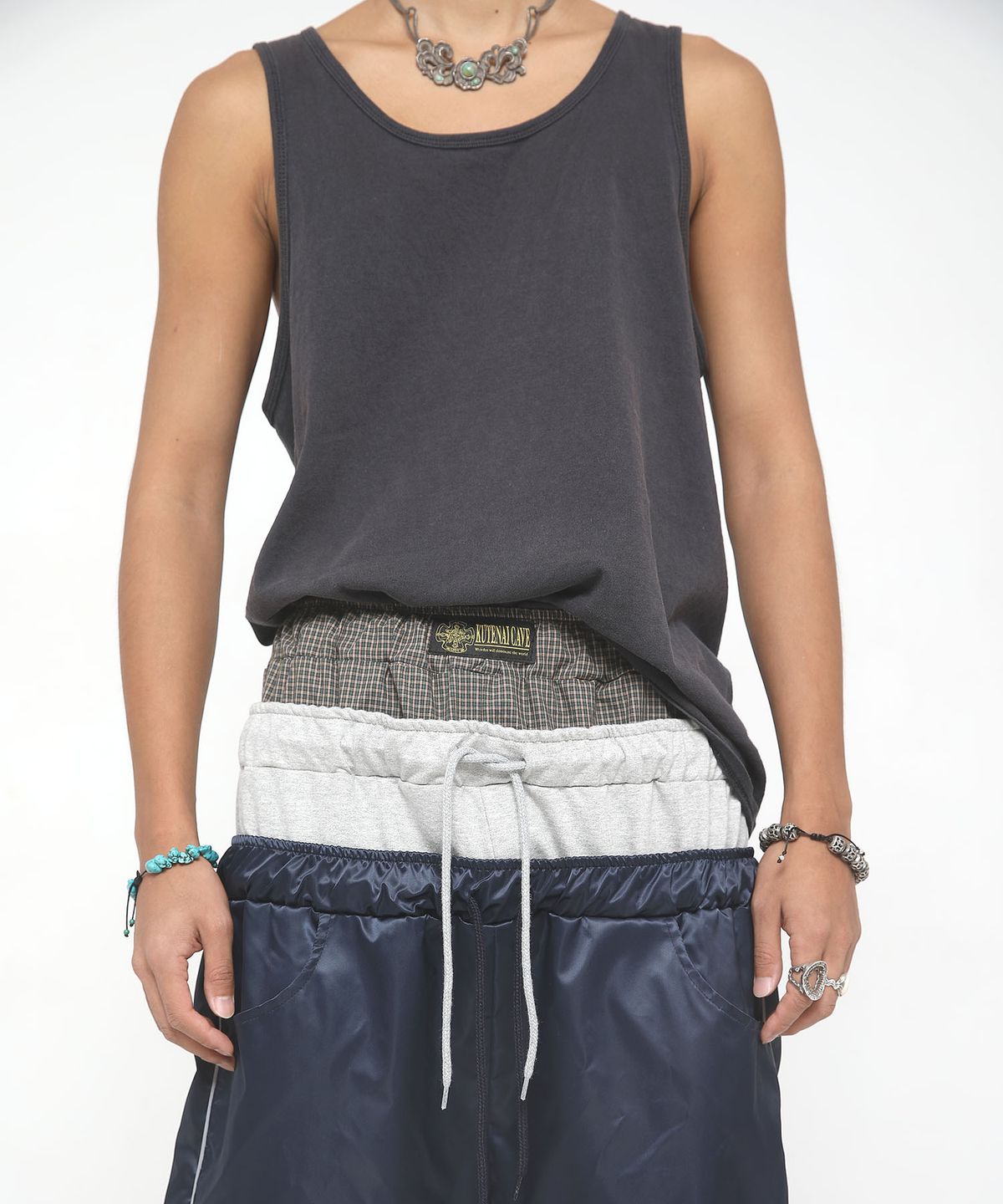 쿠테나이 케이브(KUTENAI CAVE) Nylon 3 layered Sagging pants