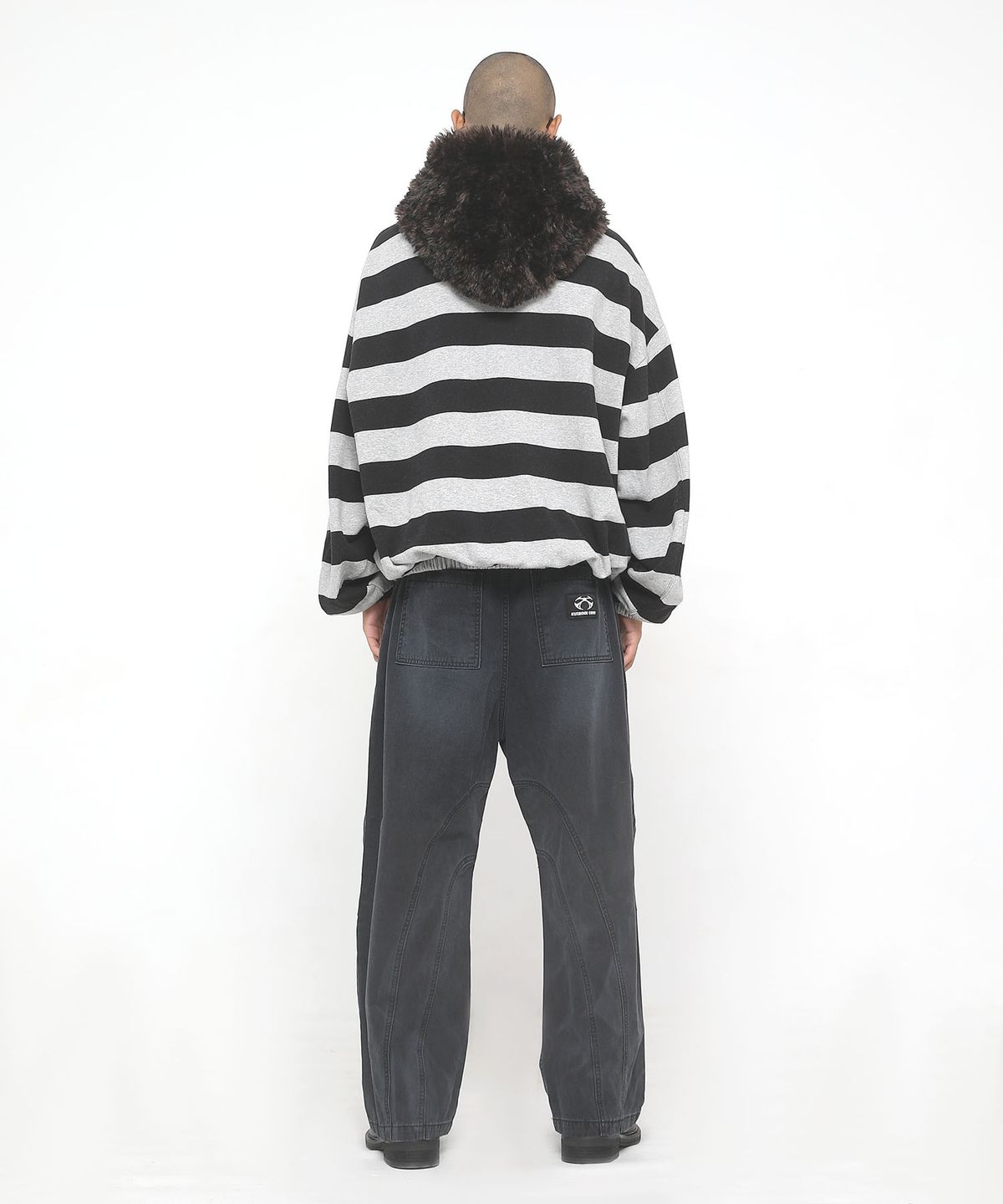 쿠테나이 케이브(KUTENAI CAVE) Bearhead fur zip-up hoodie(S)