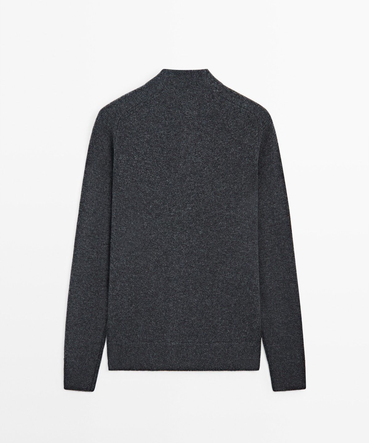 마시모두띠(MASSIMO DUTTI) 울 블렌드 퍼킨스넥 니트 가디건